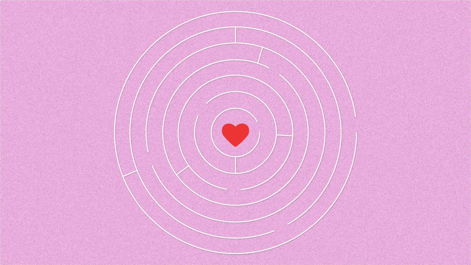 maze that leads to a heart